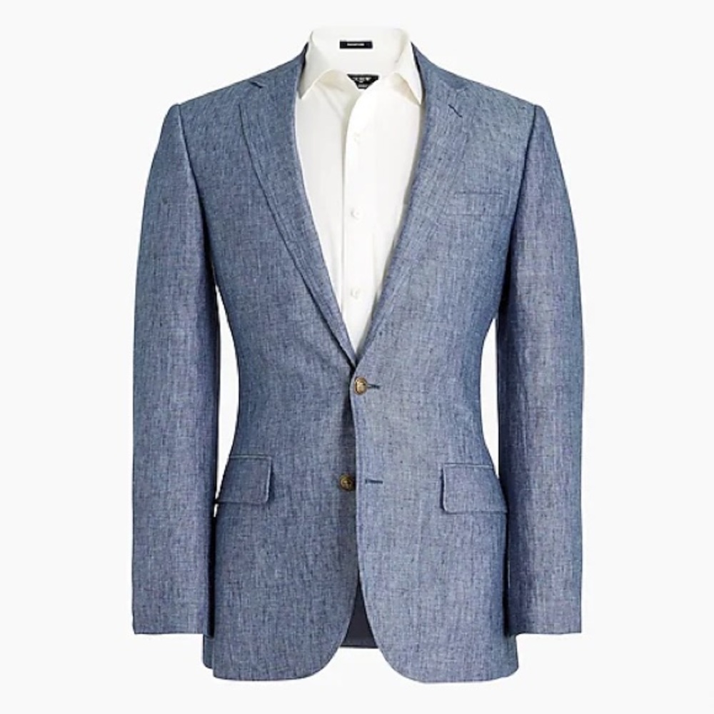 NWT J. Crew Men’s Linen University Blazer